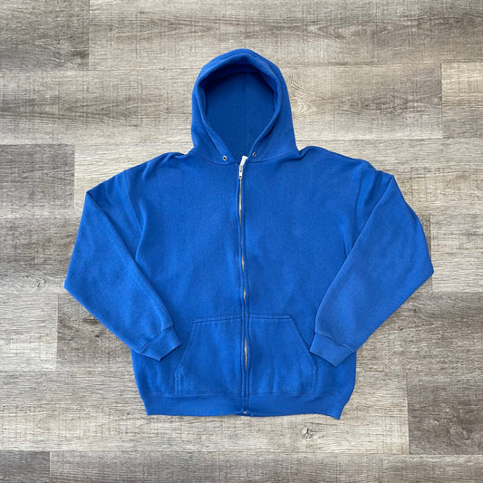 Vintage 1990s NFL Buffalo Bills Trench Sample Zip Up Hoodie Size Large