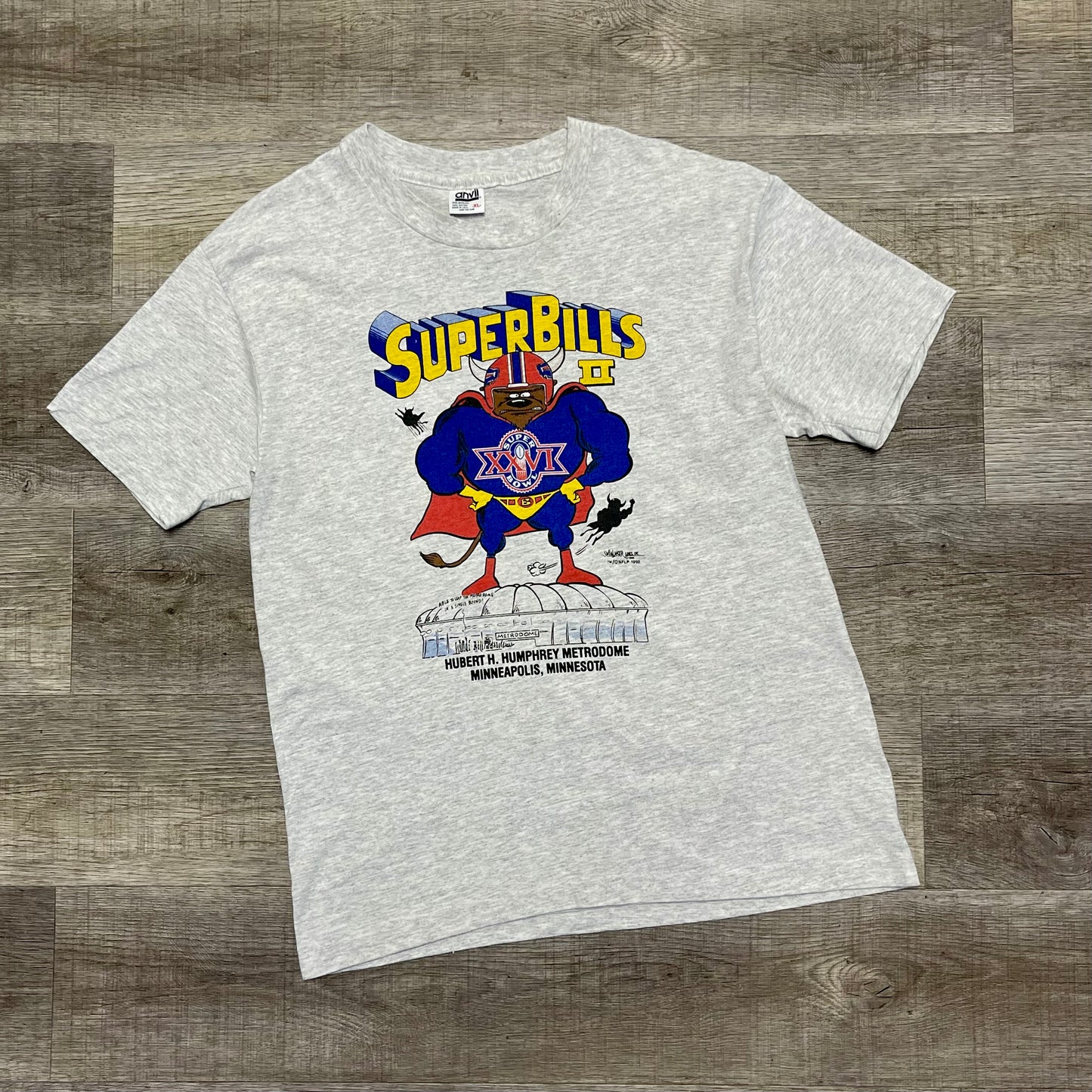 Vintage 1992 Buffalo Bills “SuperBills” Graphic Shirt Size XL