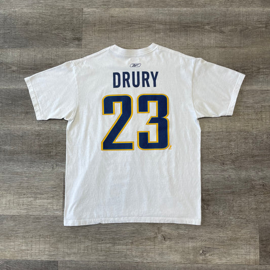 Vintage 2000s NHL Buffalo Sabres Chris Drury Slugger Shirt Size Large 22.2x29