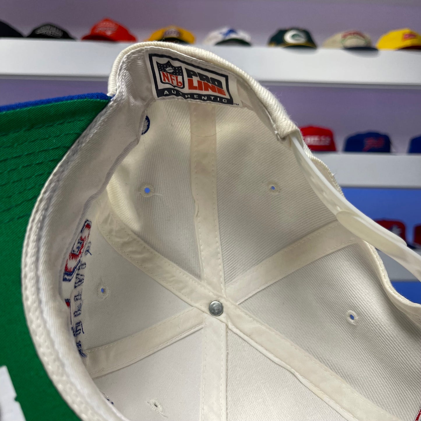 Vintage 1990s Buffalo Bills Sports Specialties Jim Kelly Signed Snap Back
