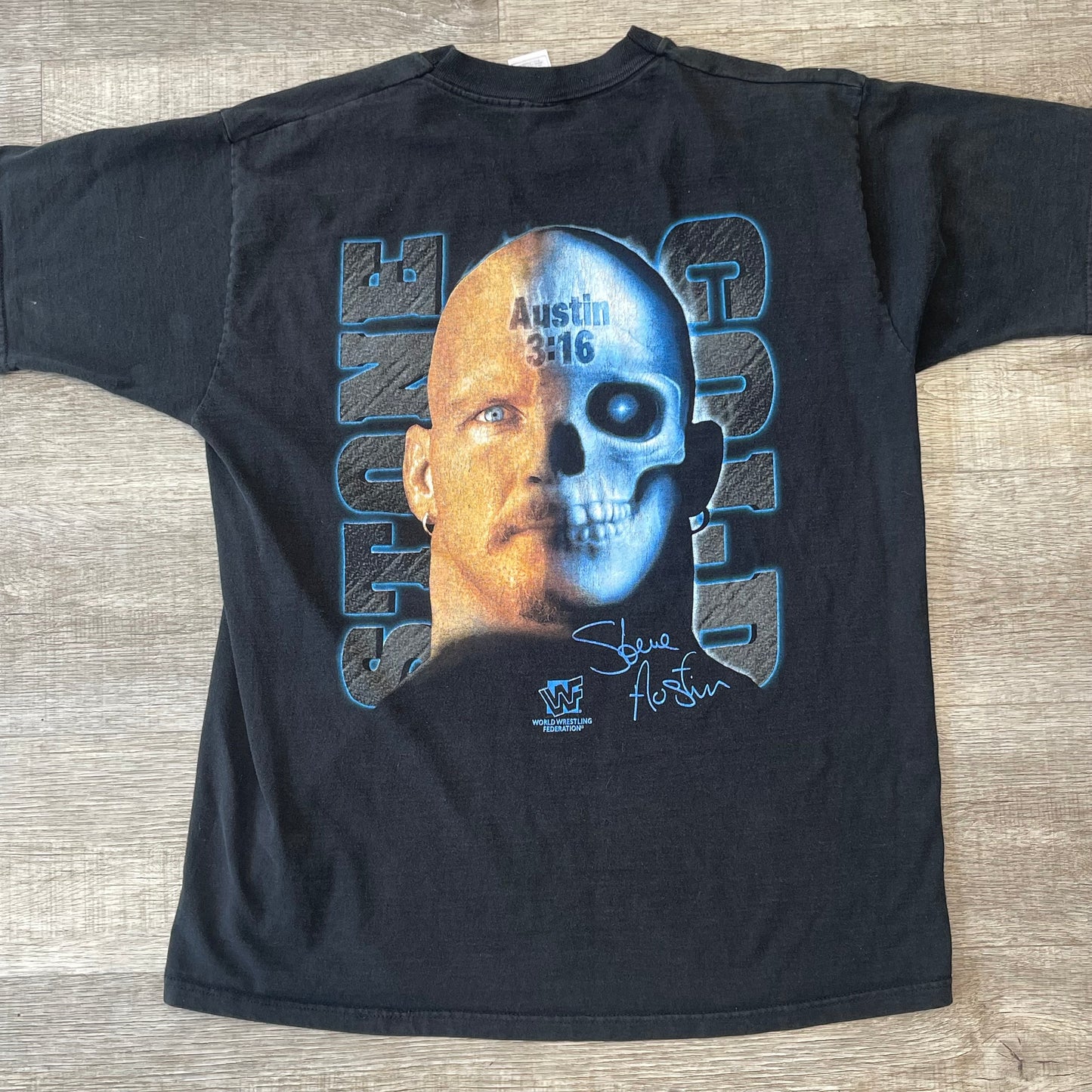 Vintage 1990s WWF Stone Cold Steve Austin Wrestling Shirt Size XL