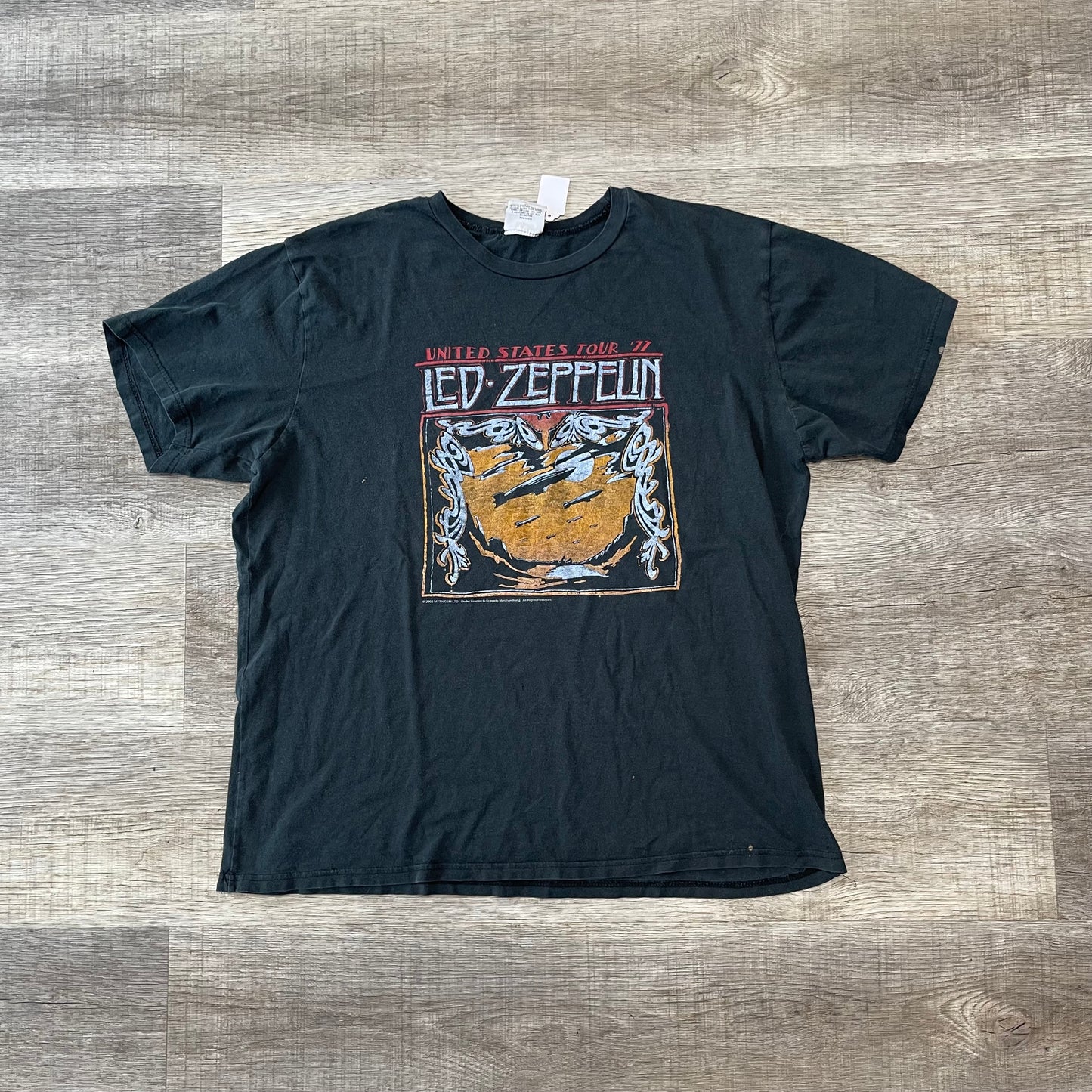 Vintage 2005 Led Zeppelin Y2K T Shirt Size Large