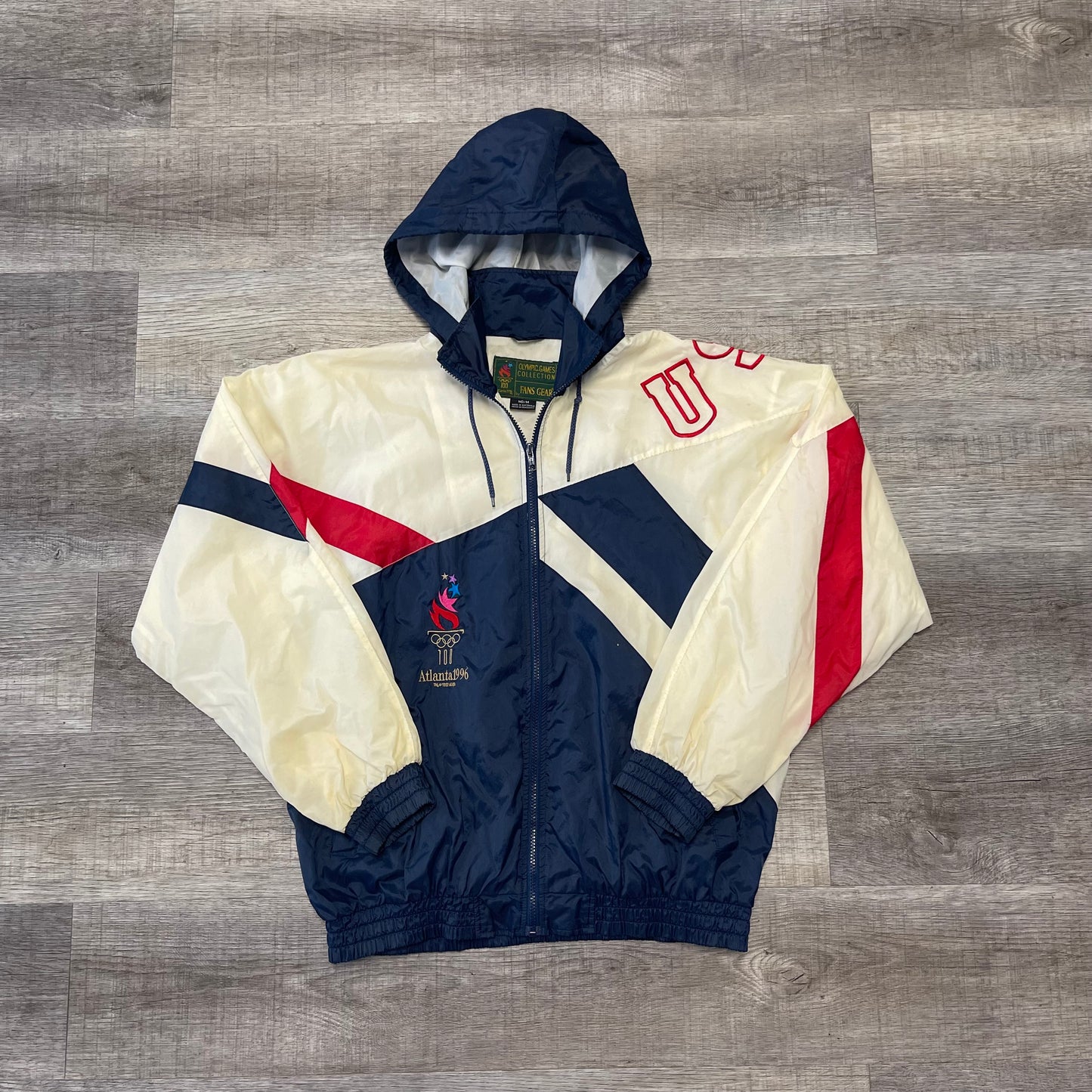 Vintage 1996 Atlanta Olympics Windbreaker Jacket Size Medium
