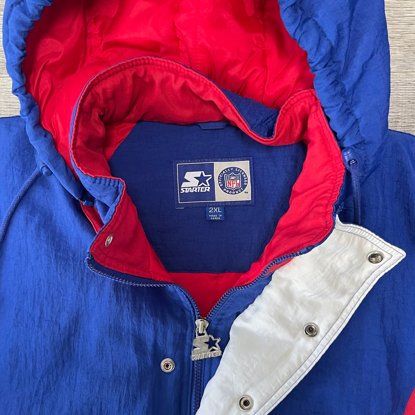 Vintage 1990s NFL Buffalo Bills Starter Pull Over Jacket Size XXL