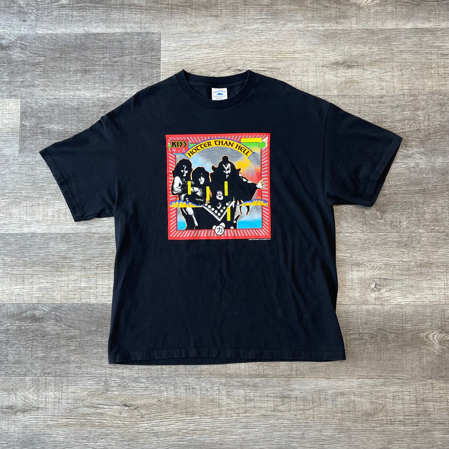 Vintage Kiss Shirt Mens Medium Hotter Than Hell Band Tour Double Sided Tee Size XL