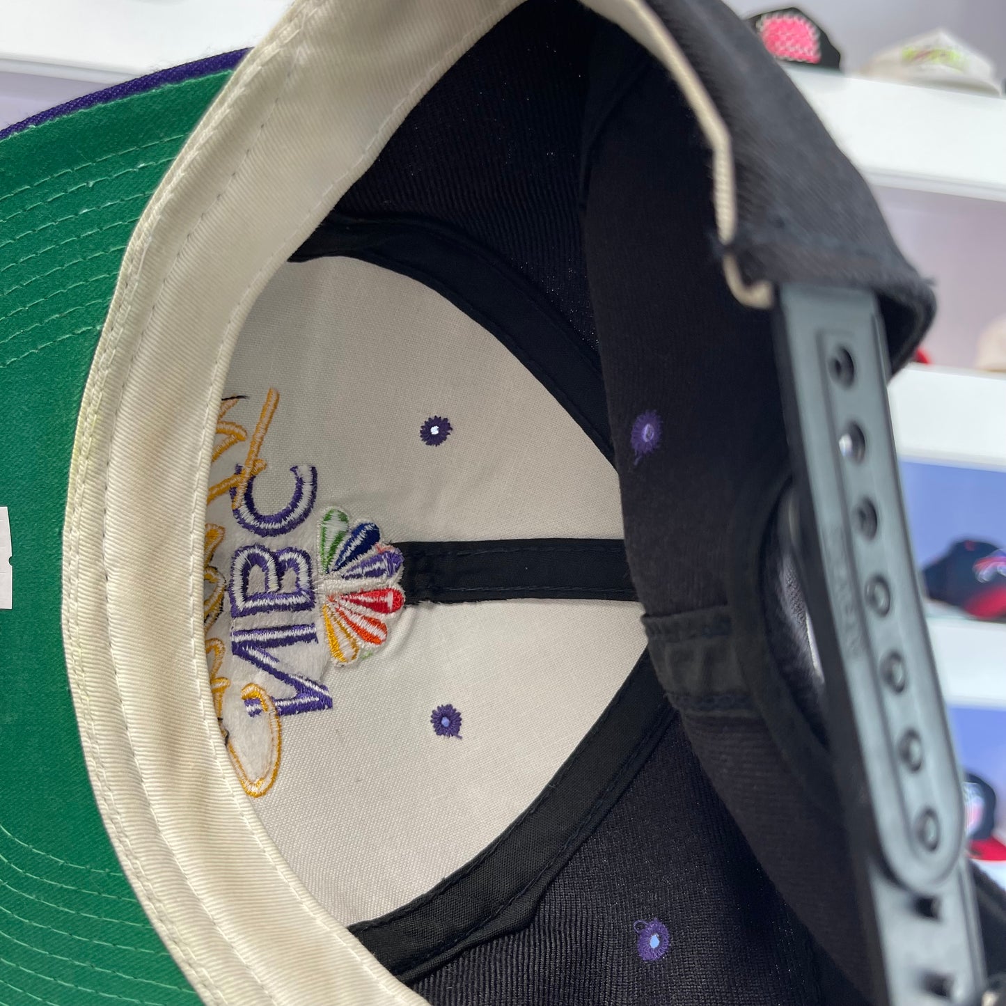 Vintage NBC News Sports Black Dome Specialties Snap Back