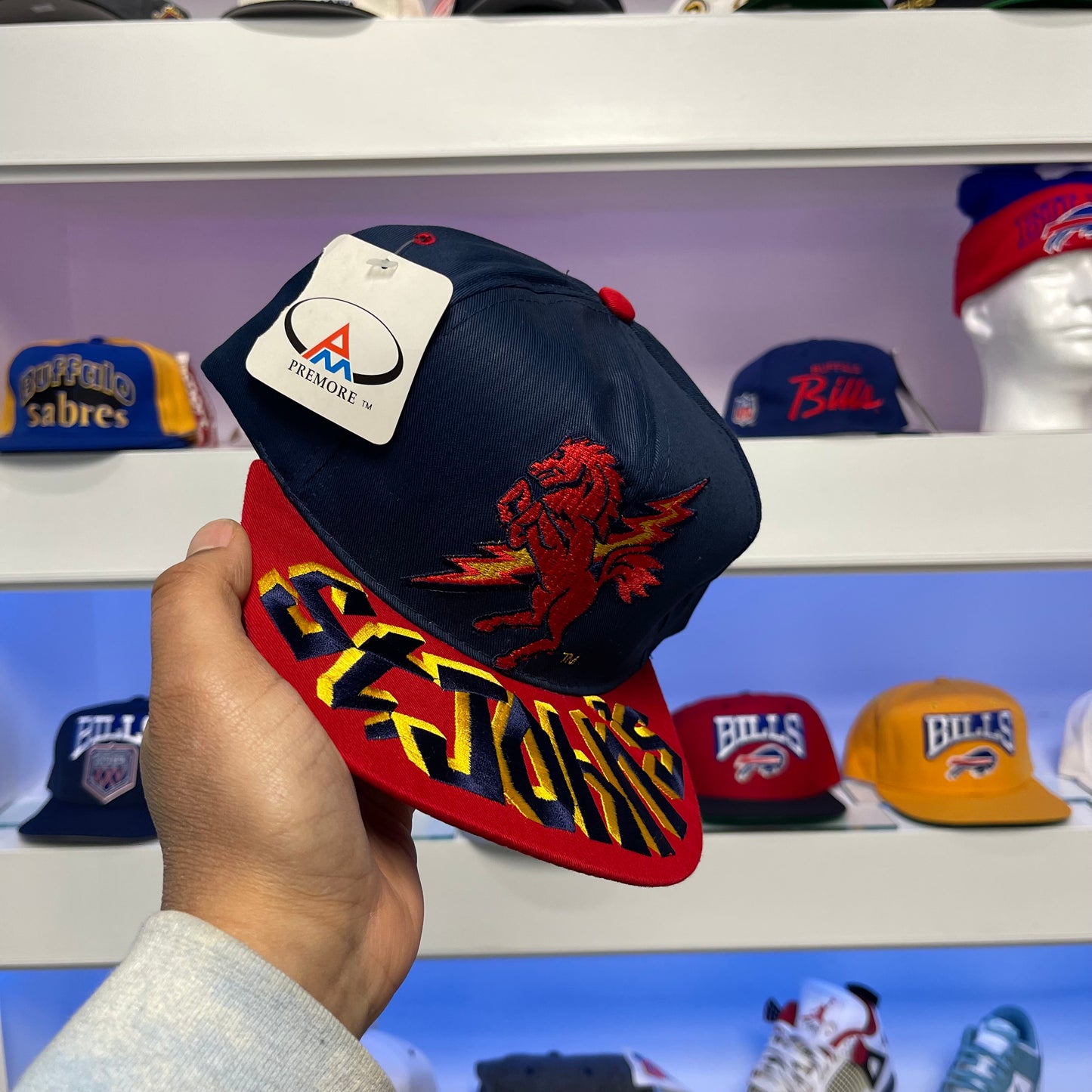 Vintage St John’s Red Storm Twill Snap Back New with Tags