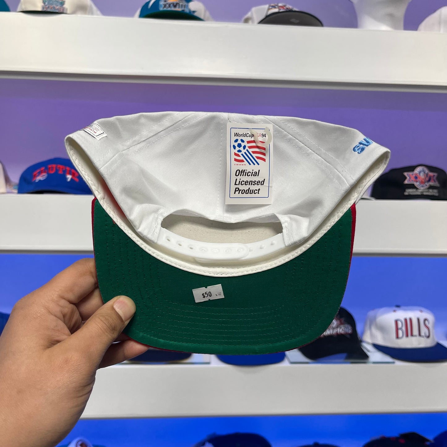 Vintage 1994 World Cup Sweden Twill Snap Back New with Tags