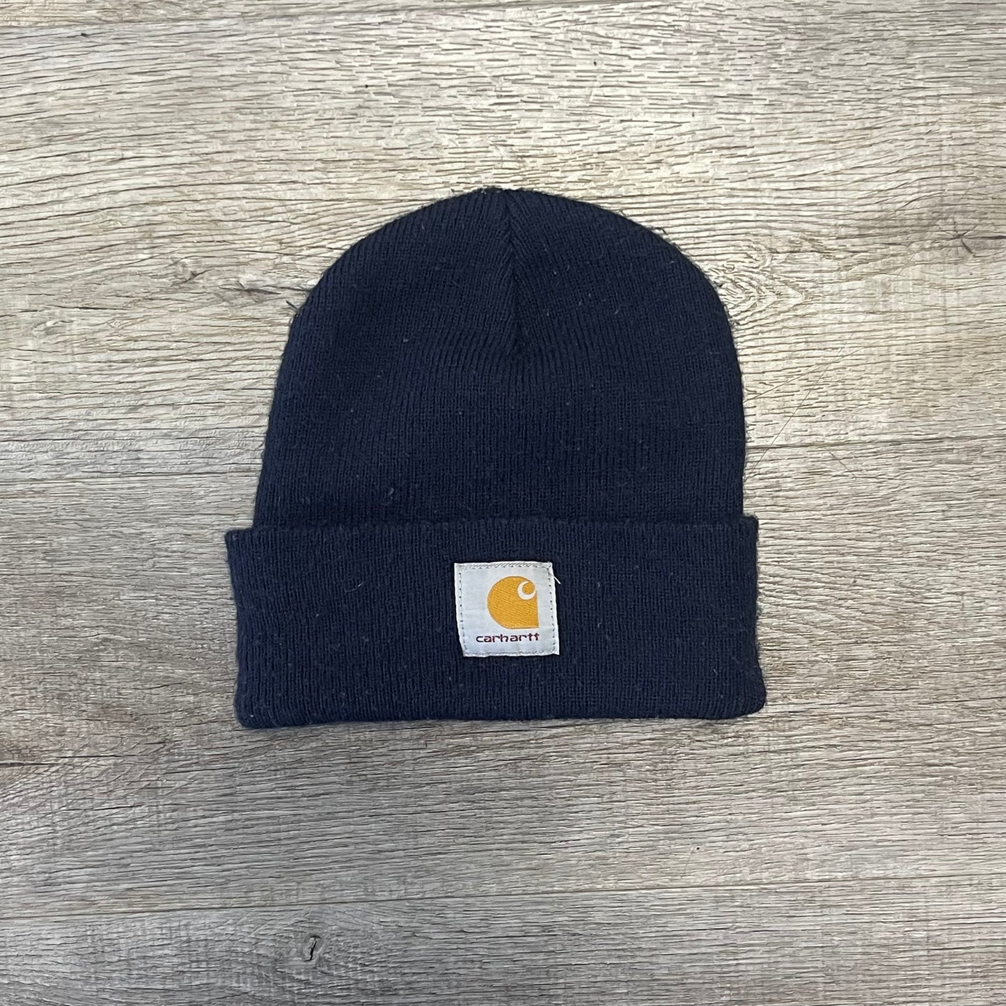 Vintage Navy Carhartt Beanie Knit Hat