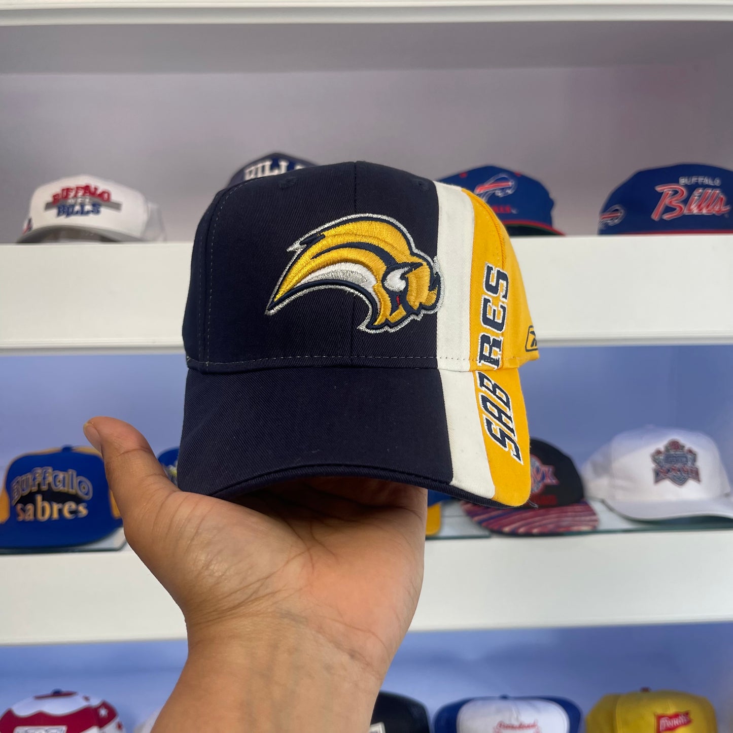 Vintage 2000s Y2K Buffalo Sabres Velcro Strap Back