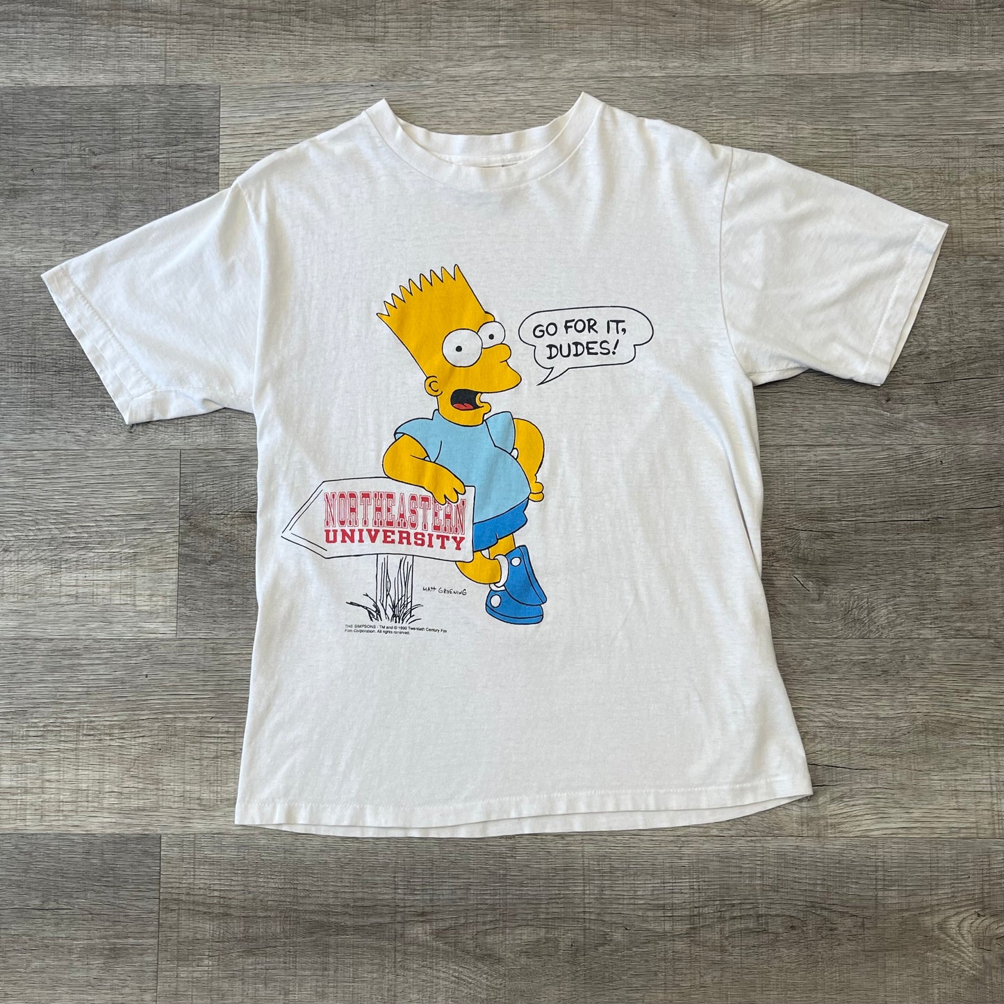 Vintage Bart Simpson NUTMEG Shirt Size Large