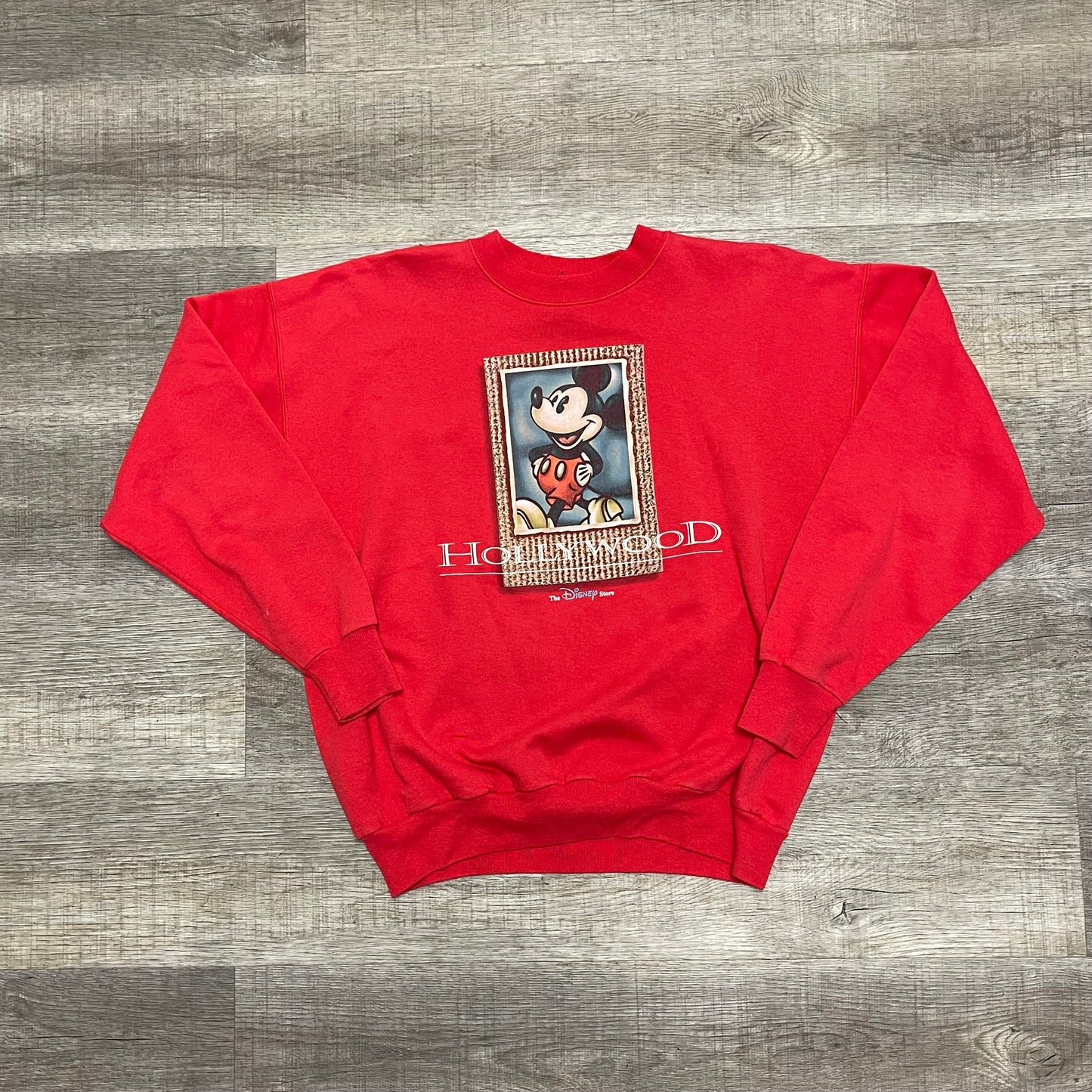Vintage 1990s Red Mickey Mouse Sweater Size Large