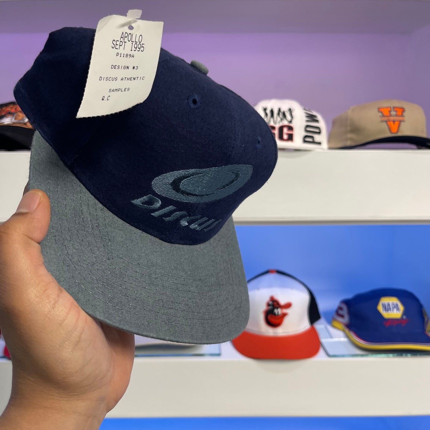 Vintage 1990s Discus Sample Snap Back