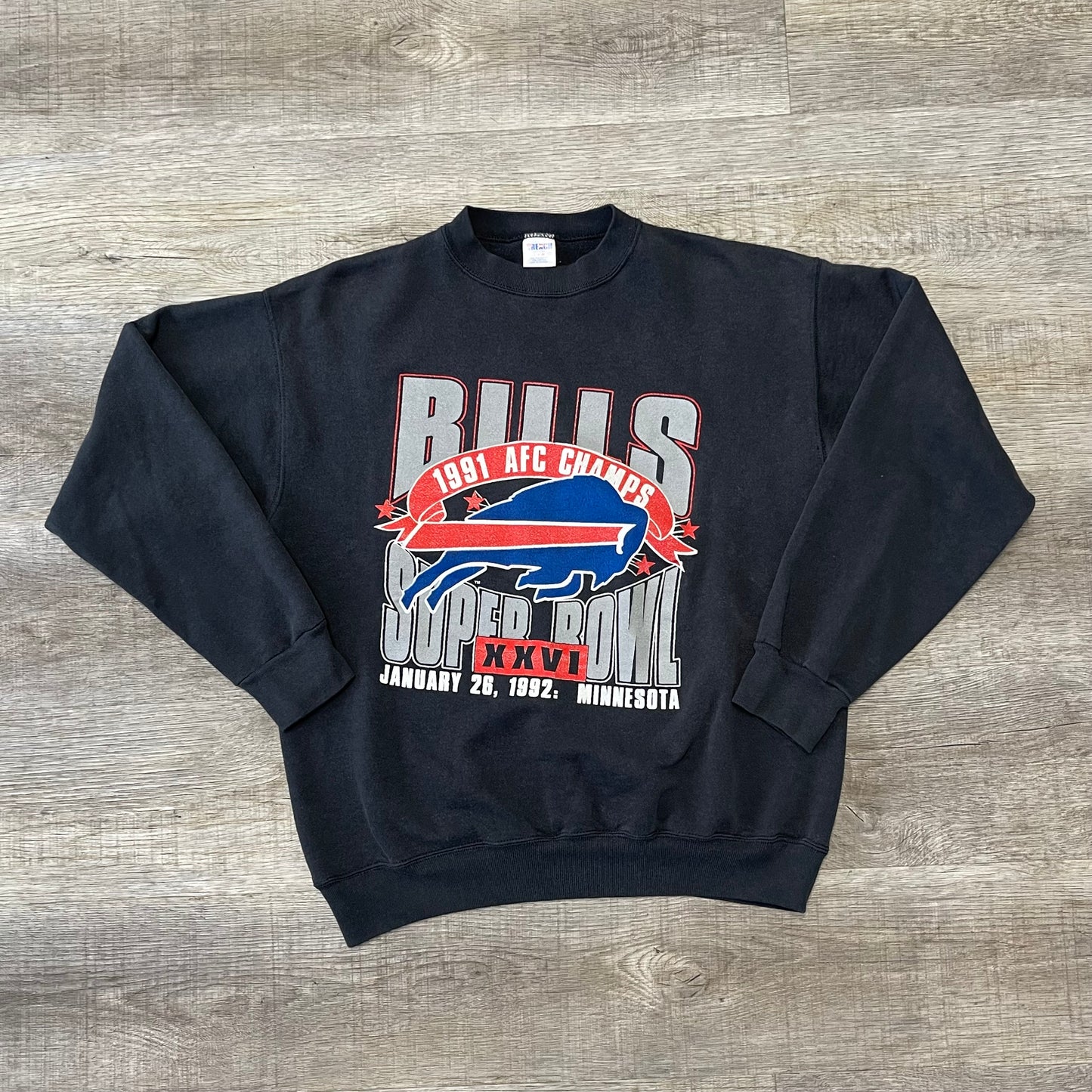 Vintage 1992 Buffalo Bills Super Bowl XXVI Sweatshirt Size Large
