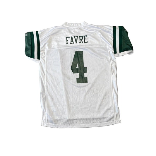 Vintage Reebok NFL New York Jets Brett Favre #4 Jersey Men's XL White