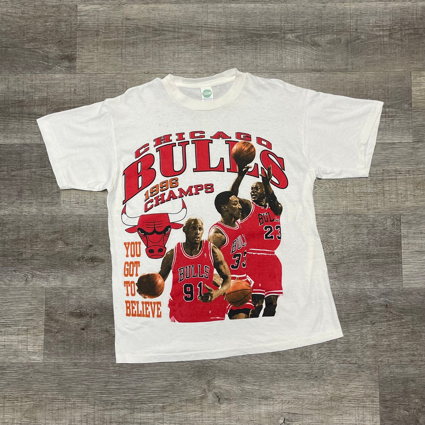 Vintage 1996 Chicago Bulls “Unbelievable” Shirt Size Large
