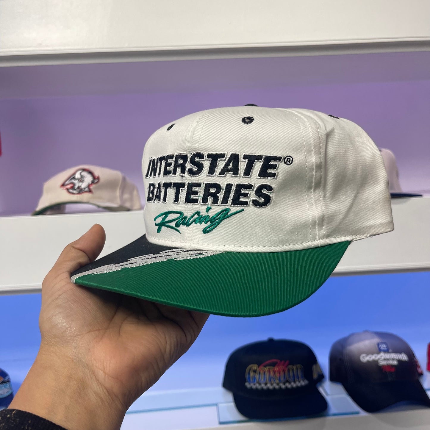 Vintage Interstate Batteries Racing Twill Snap Back