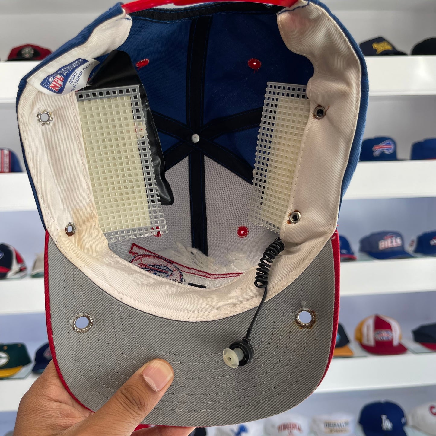 Vintage 1990s NFL Buffalo Bills Radio Hat Twill Dead Stock