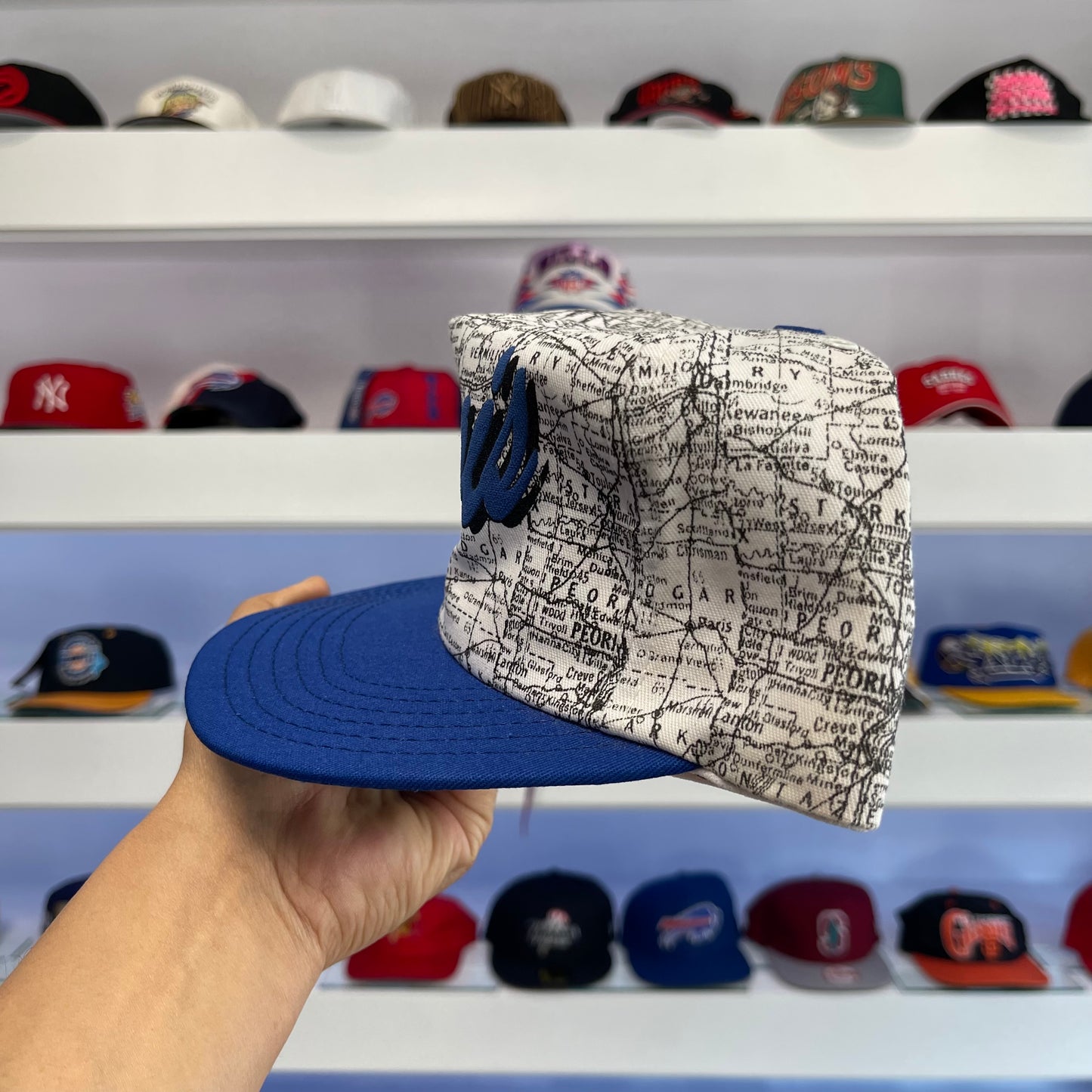Vintage 1990s Illinois Map Snap Back