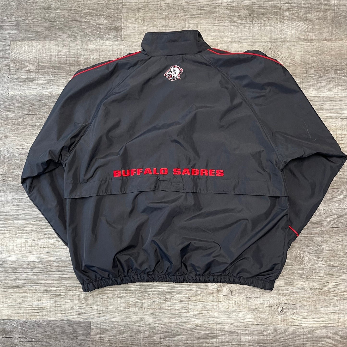 Vintage 1990s Buffalo Sabres Puma Goat Head Windbreaker Size XL