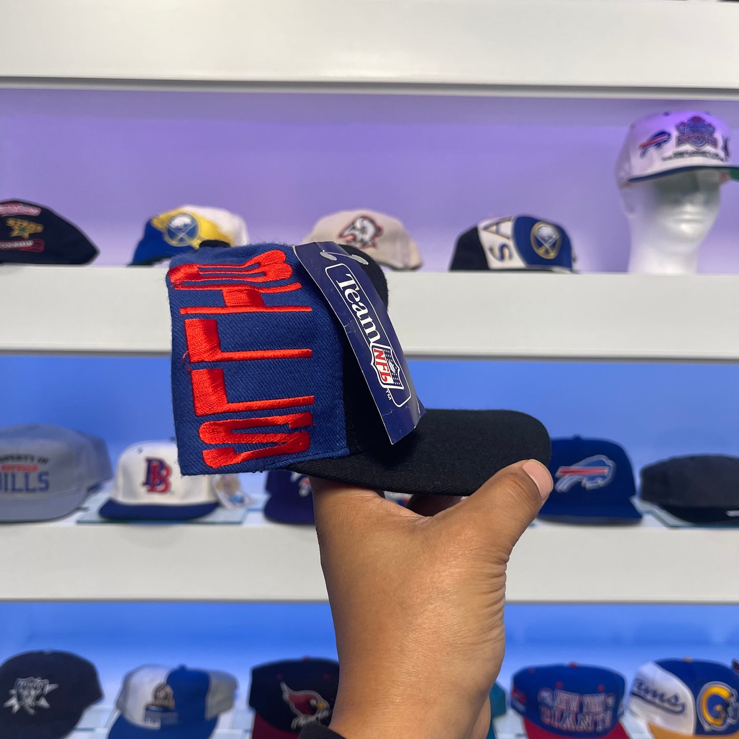 1990s Buffalo Bills Triple Logo Snap Back New with Tags