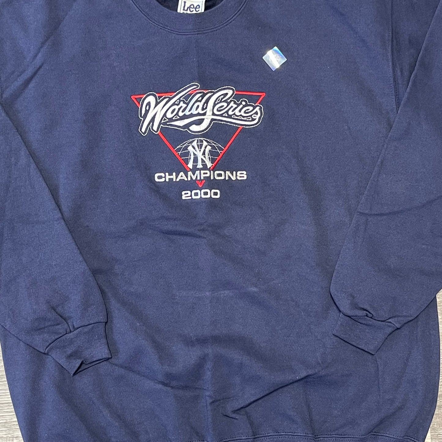 Vintage MLB 2000 New York Yankees Subway Series Yankees / Mets World Series Lee Sport Crew Neck Sweatshirt Dead Stock New