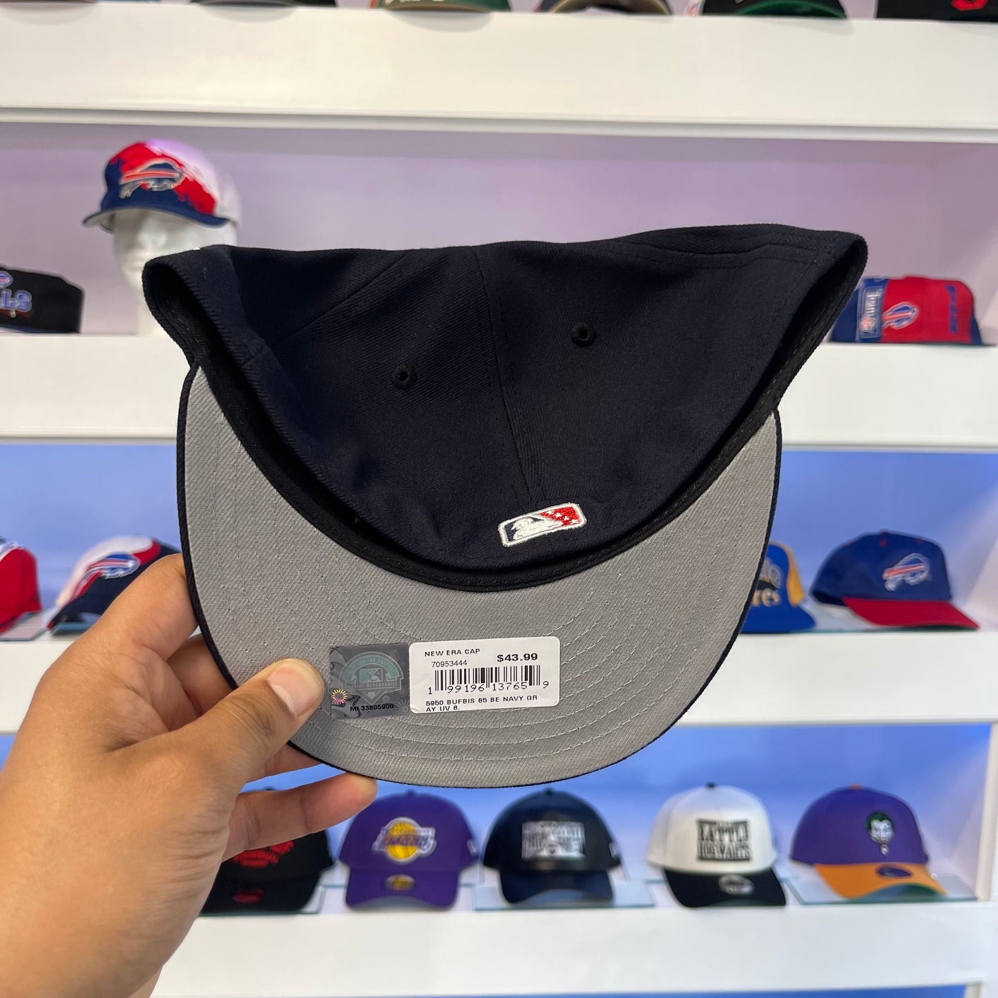 Buffalo Bisons Sliding Logo Buffalo Exclusive Fitted Size 8