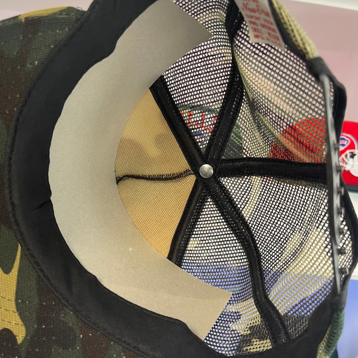 1990s Buffalo Bills Camouflage Mesh Snap Back