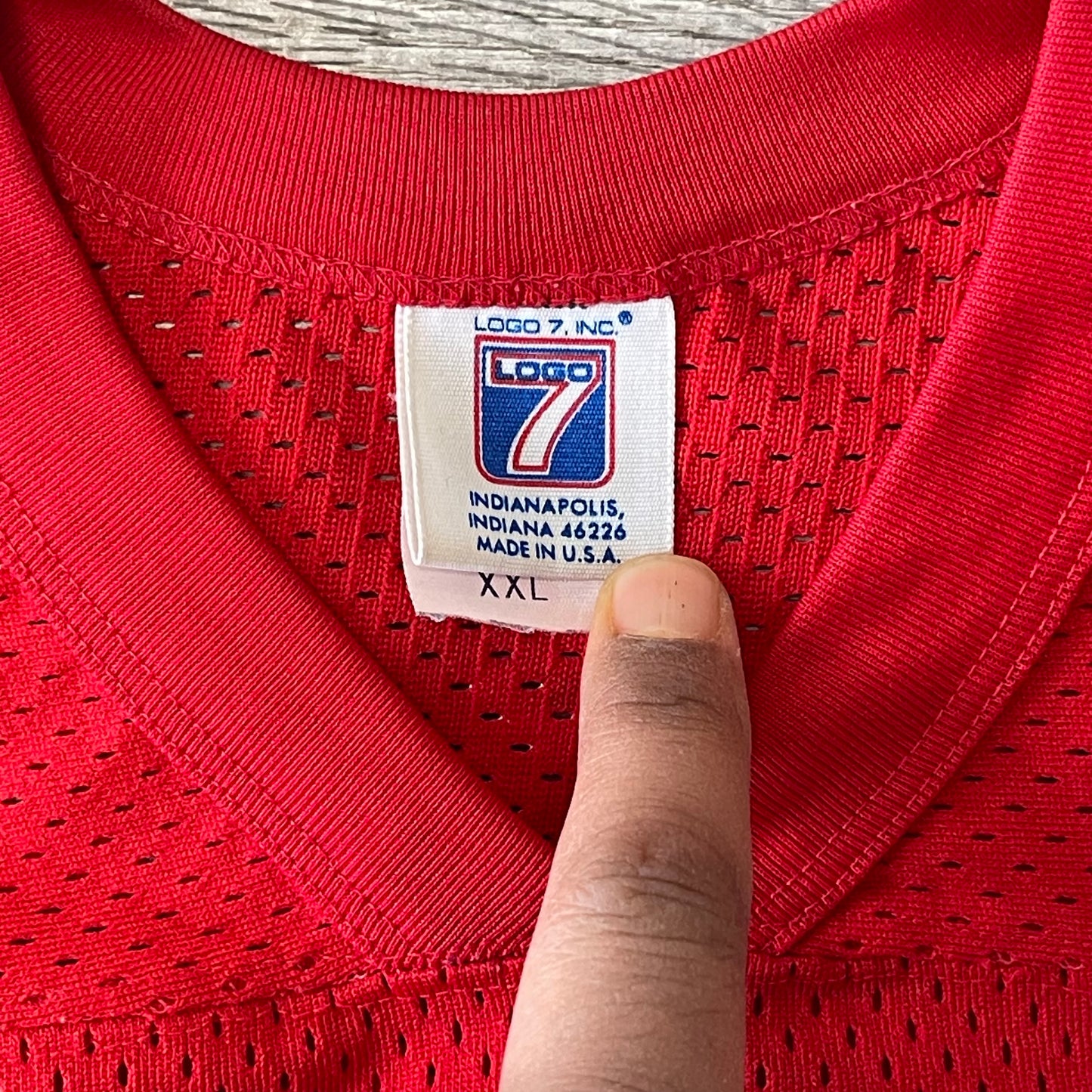 Vintage Joe Montana Kansas City Chiefs Logo 7 Jersey Size 2x