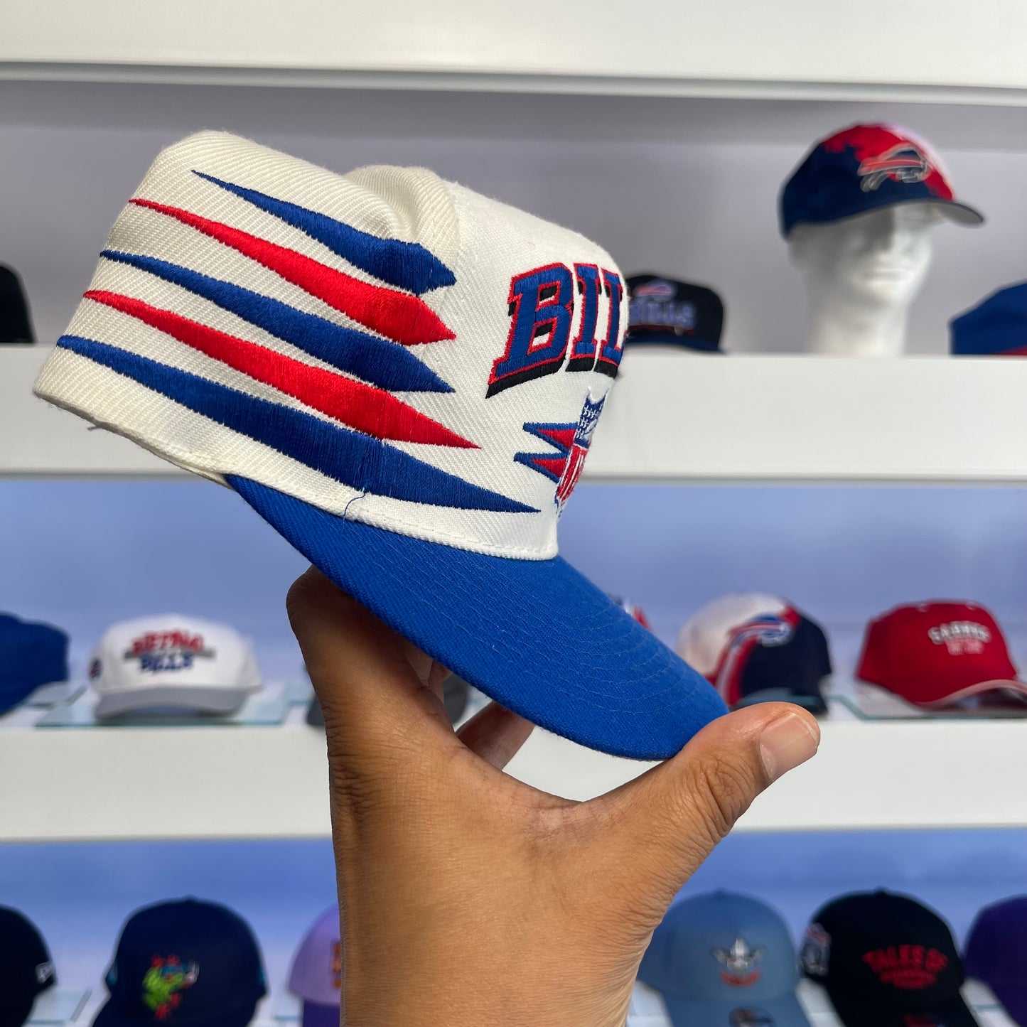 Vintage Buffalo Bills Logo Athletic Diamond Cut Wool Snap Back
