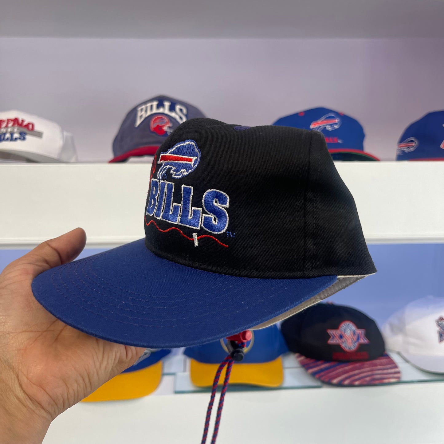 Vintage Buffalo Bills Black Dome Snap Back