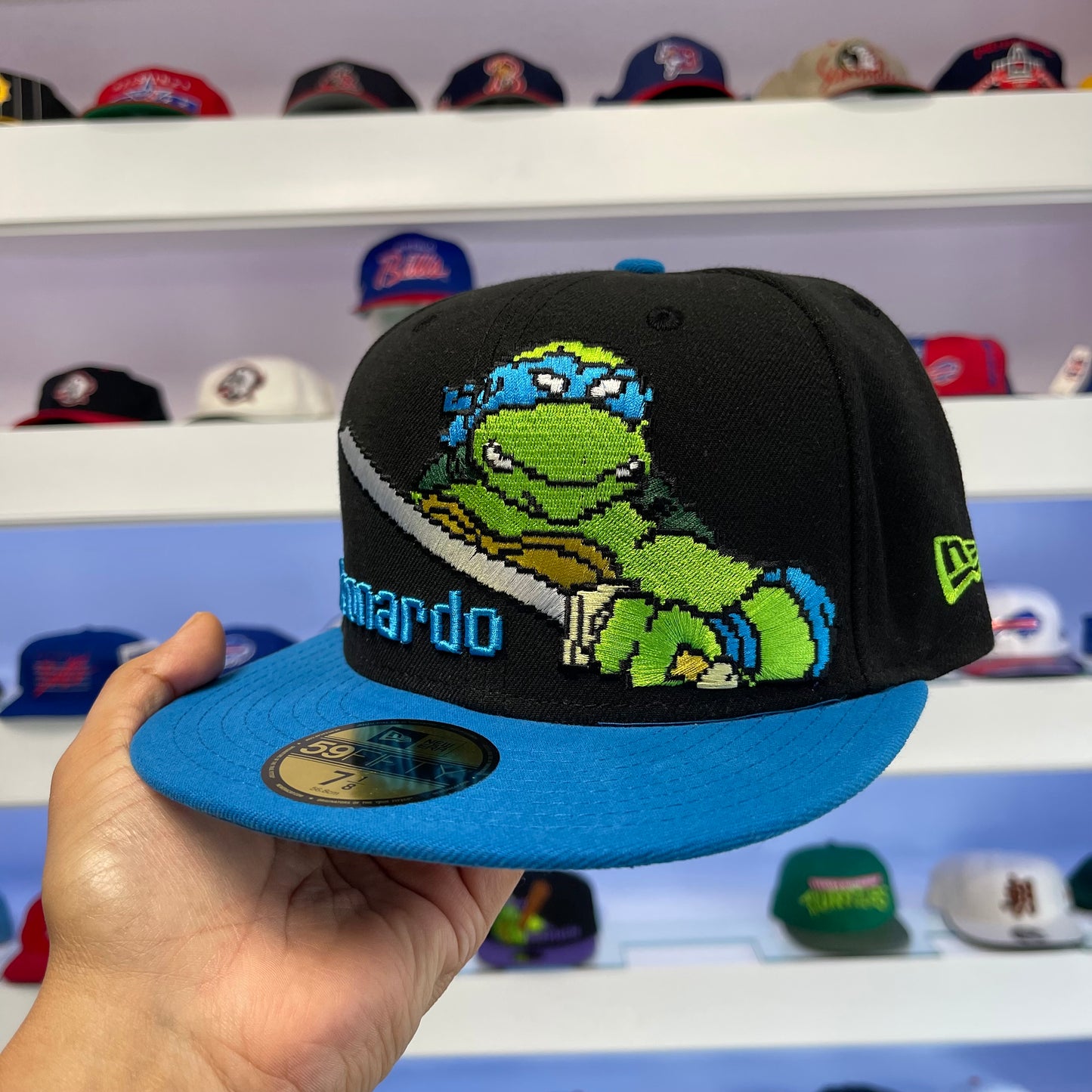 TMNT Leonardo Ninja Turtles Fitted Size 7 1/8
