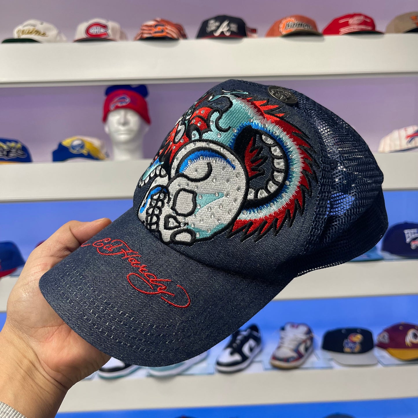 Vintage Y2K Ed Hardy by Christian Audigier Snap Back