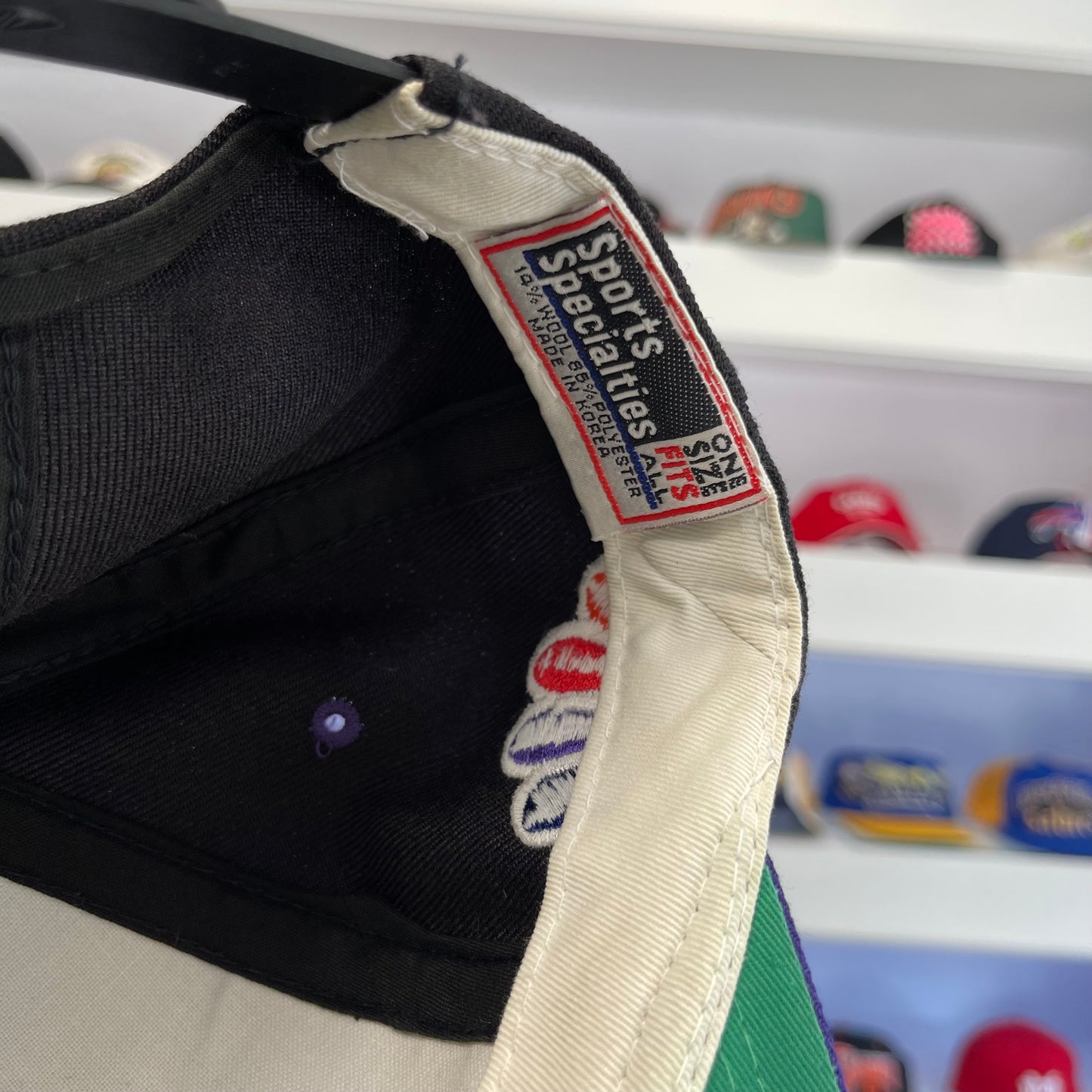 Vintage NBC News Sports Black Dome Specialties Snap Back