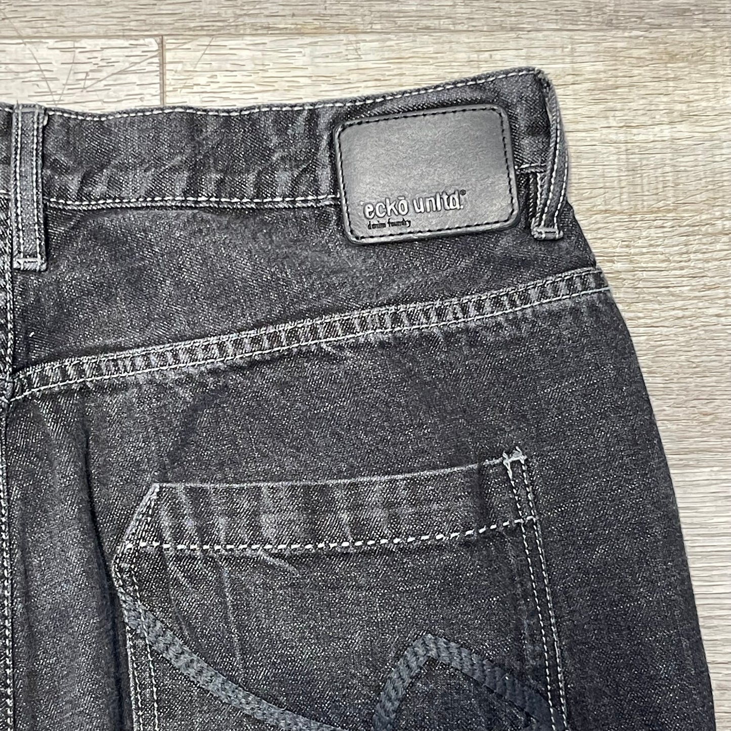 Vintage Y2K Ecko Unltd Denim Black Jeans Size 36x42