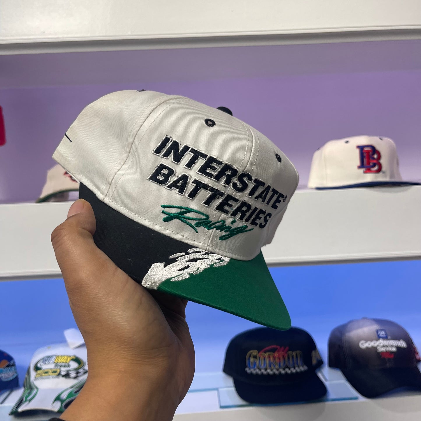 Vintage Interstate Batteries Racing Twill Snap Back