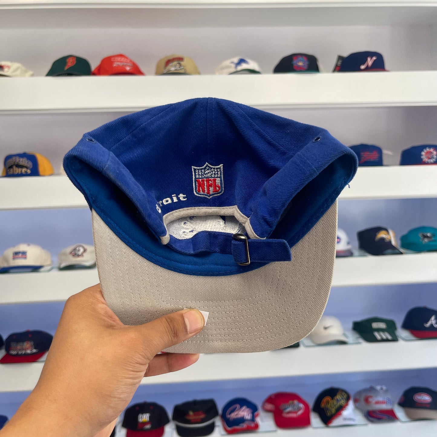 Vintage Detroit Lions Logo Athletic Strap Back