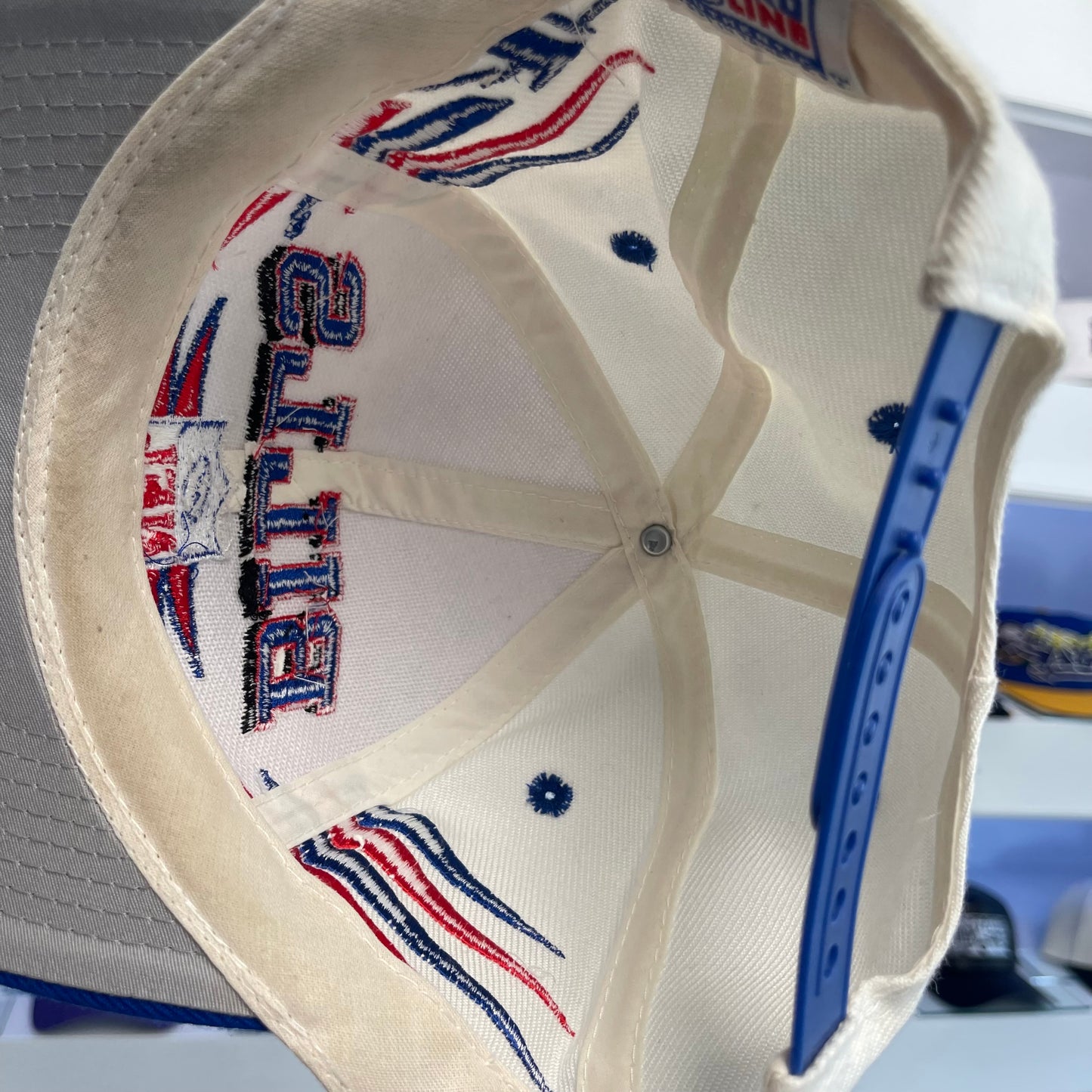 Vintage Buffalo Bills Logo Athletic Diamond Cut Wool Snap Back