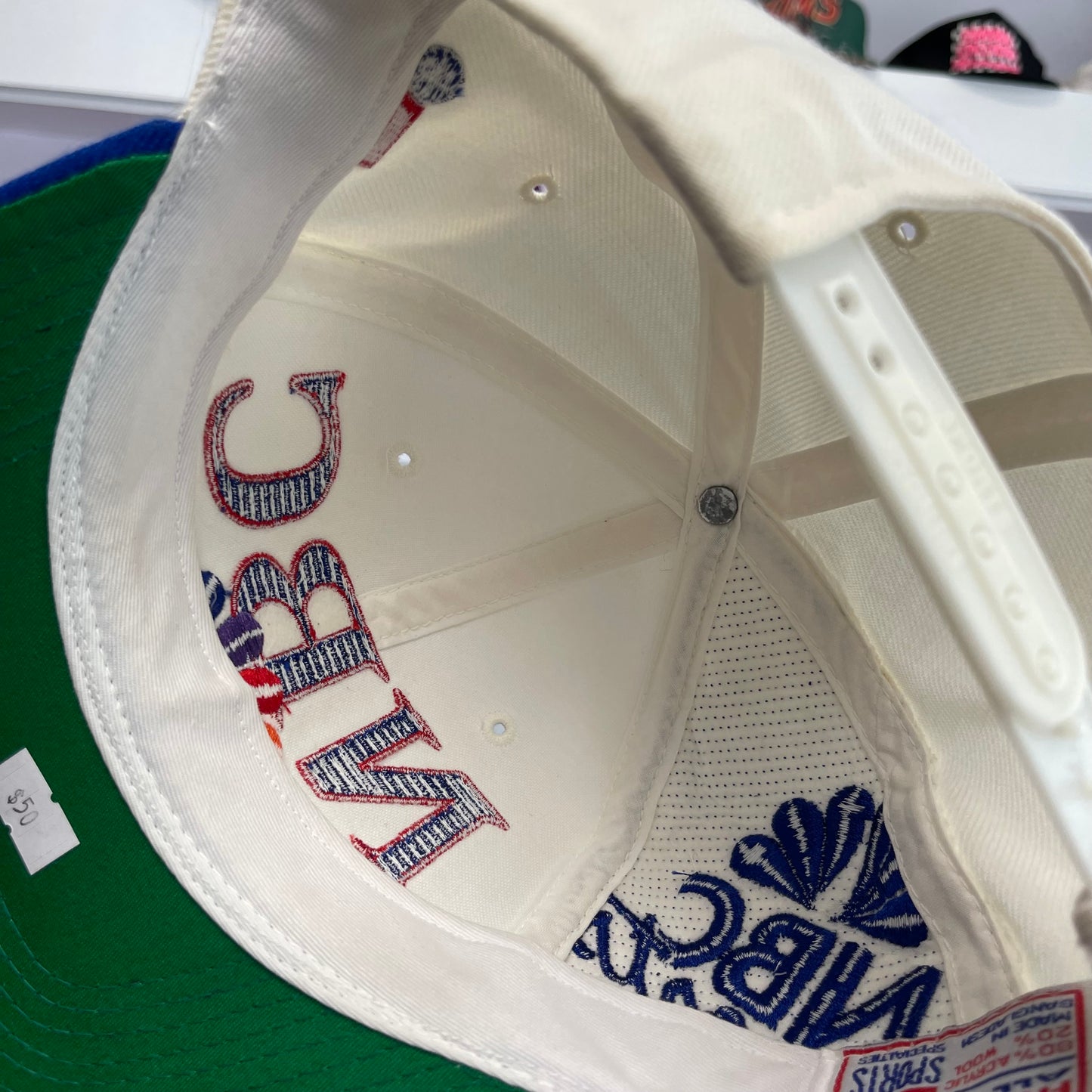 Vintage NBC News White Dome Sports Specialties Snap Back