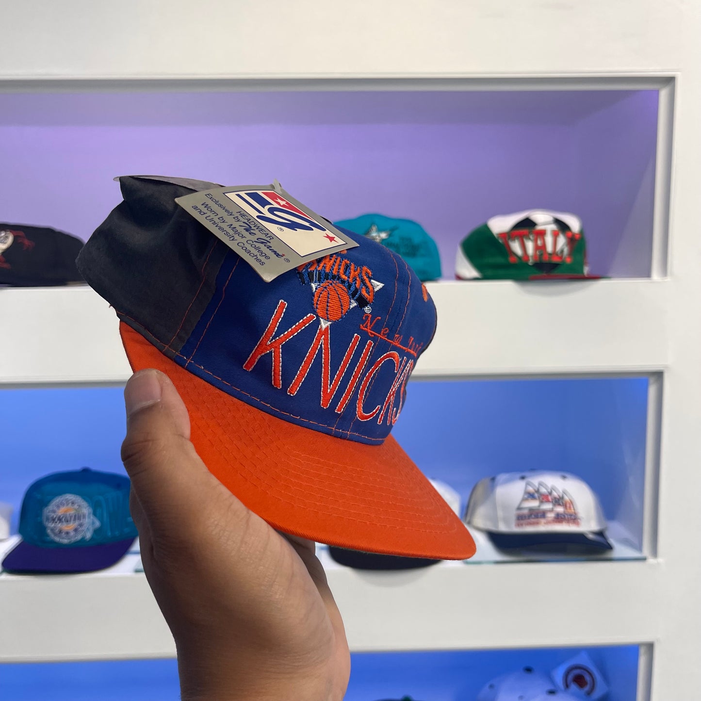 Vintage 1990s New York Knicks Twill Snap Back New with Tags