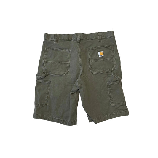 Vintage Olive Green Carhartt Cargo Shorts Size 36