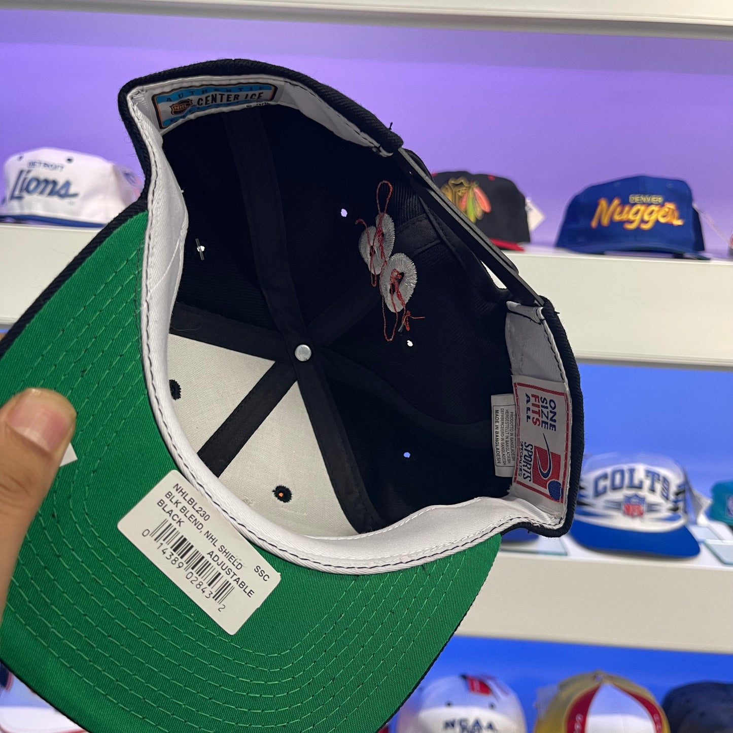 Vintage 1990s NHL Shield Sports Specialties Hockey Wool Snap Back New with Tags