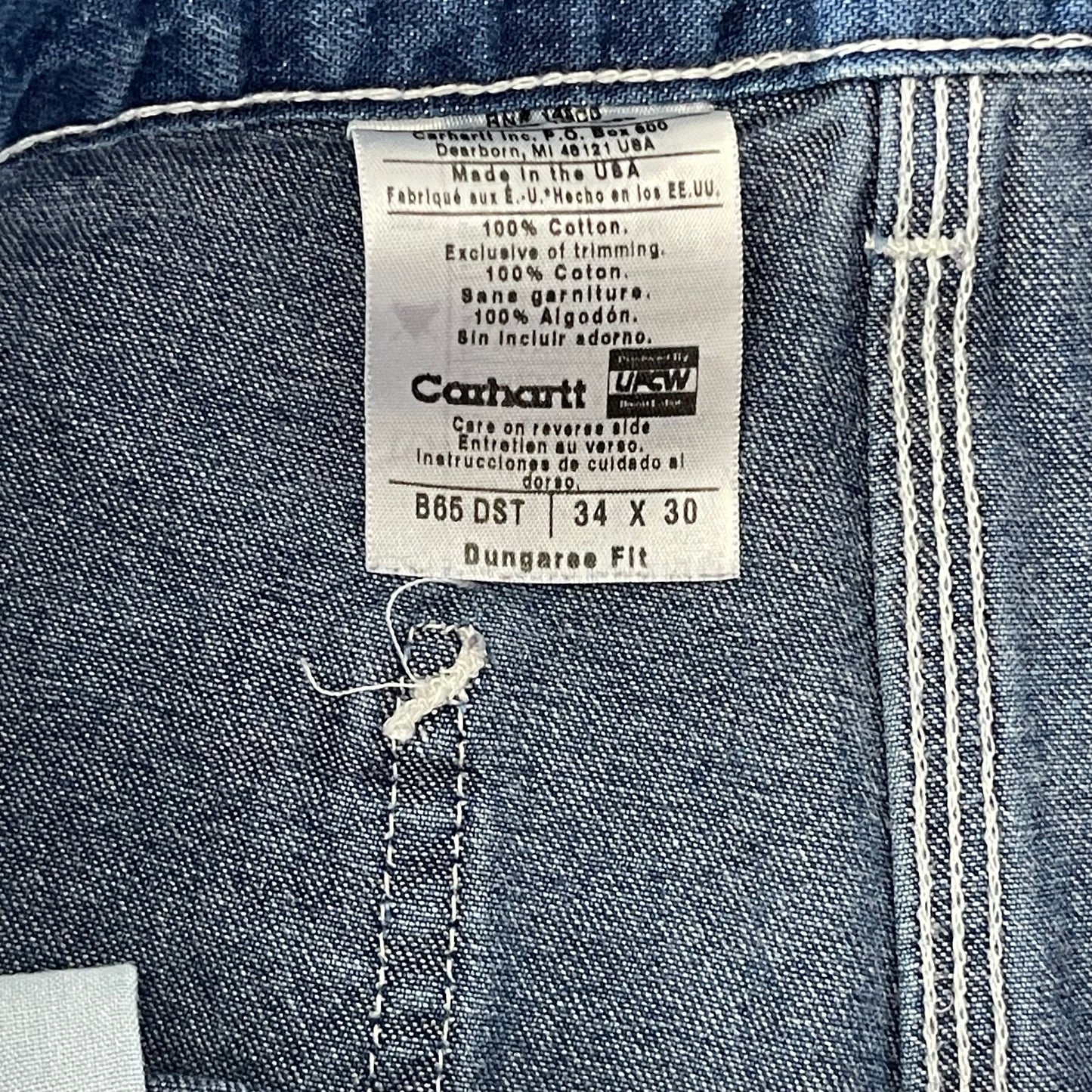 Vintage Carhartt Men’s Denim Jeans Size 34x30 Blue