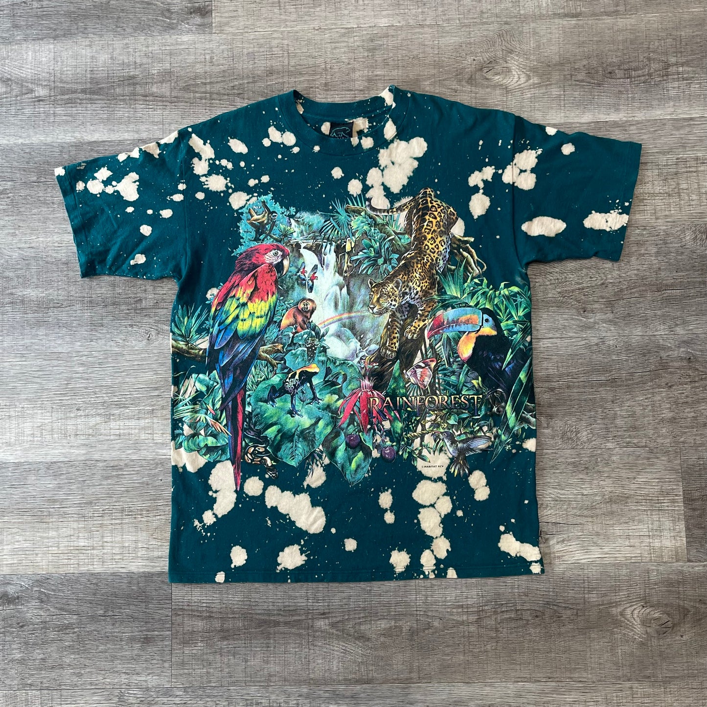 Vintage AOP Nature T Shirt Size XL