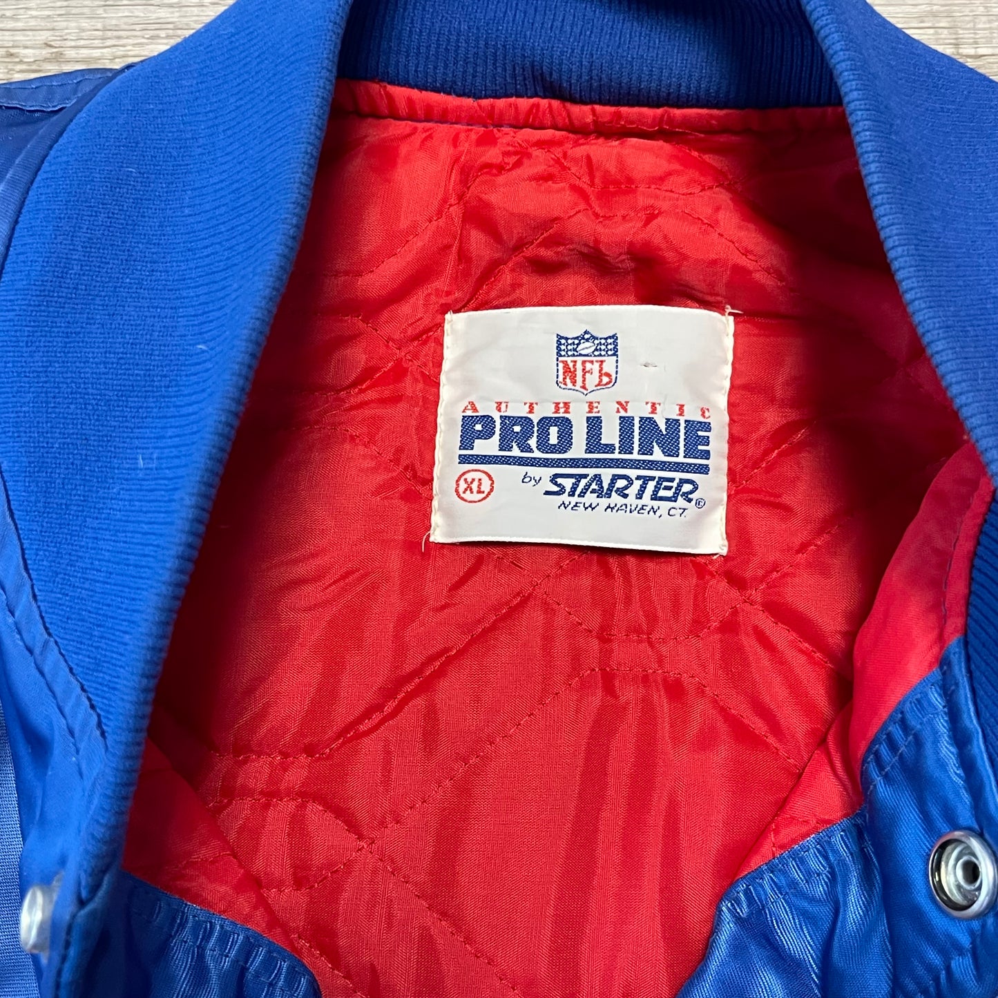 Vintage 1980s NFL New York Giants Starter Satin Jacket XL