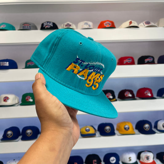 Vintage 1995 St Louis Rams Wool Fitted Size 7 1/4