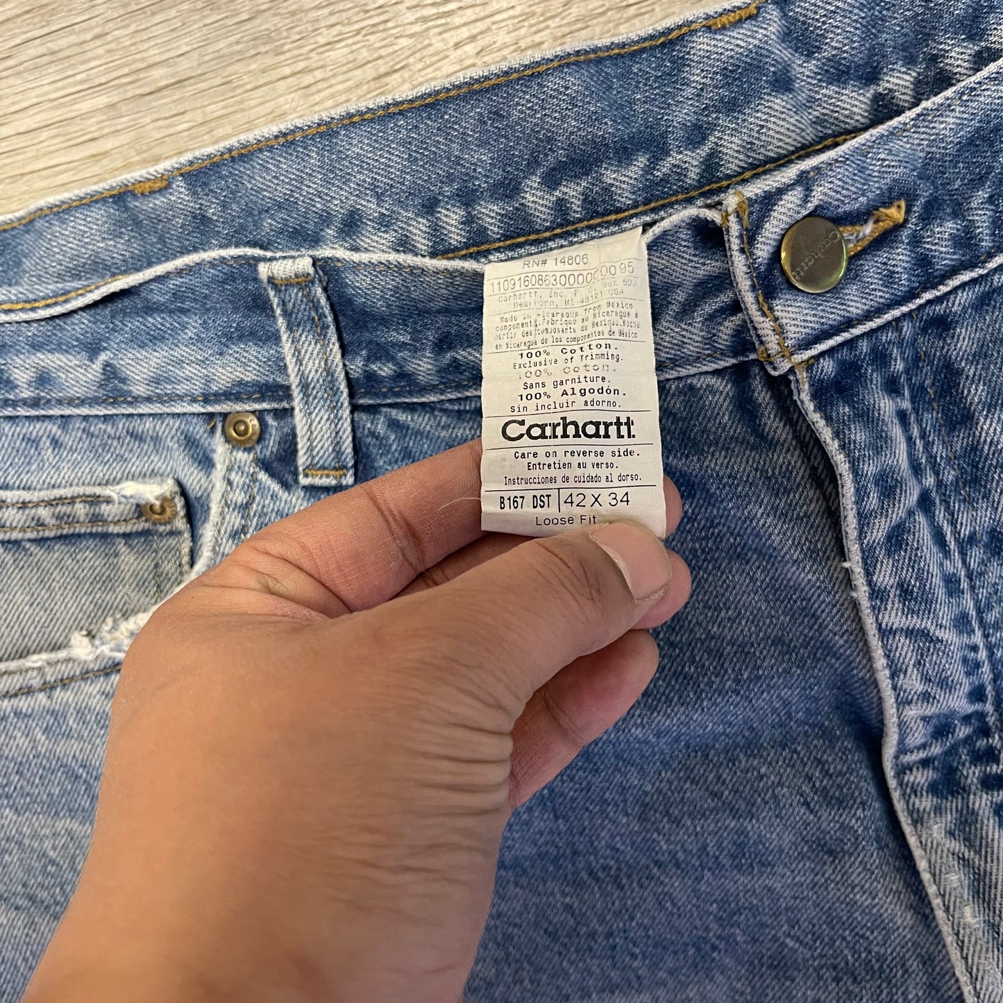 Vintage Y2K Denim Carhartt Jeans Size 42x34