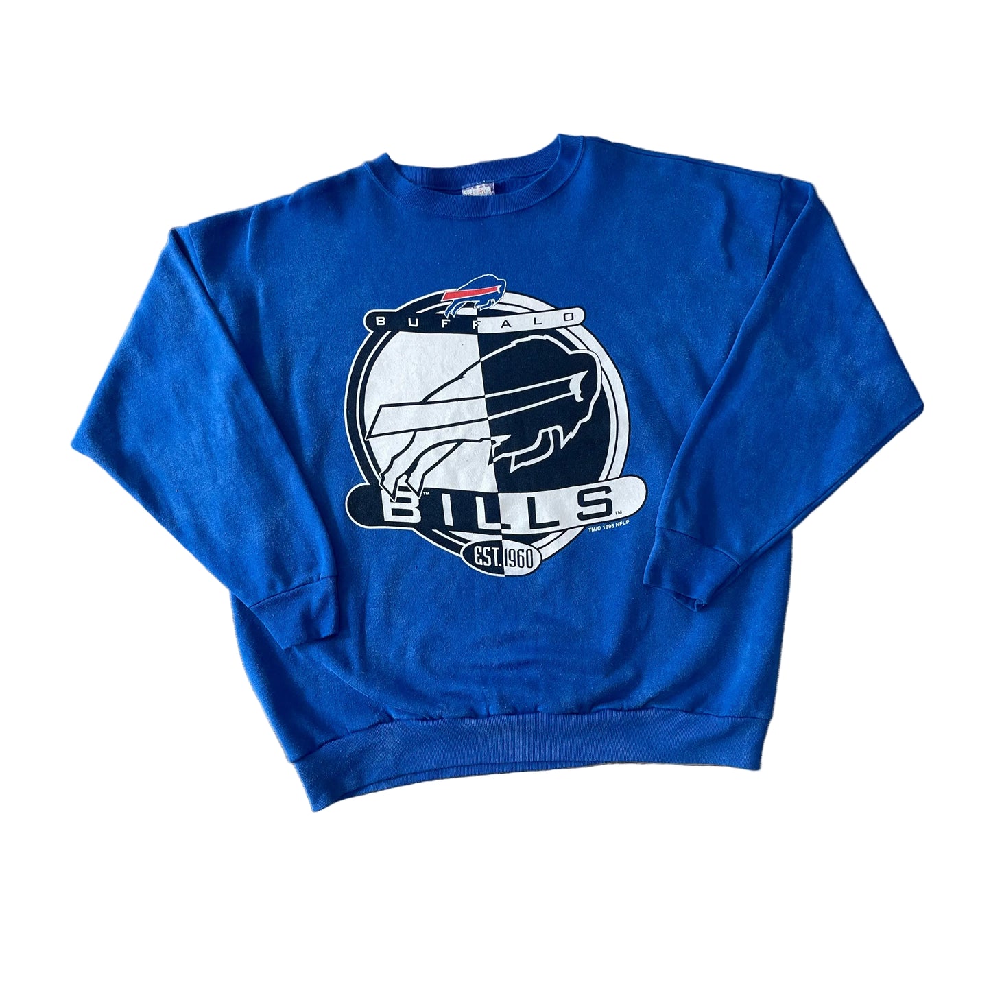 Vintage 1990s NFL Buffalo Bills Ying Yang Sweatshirt Size 2x