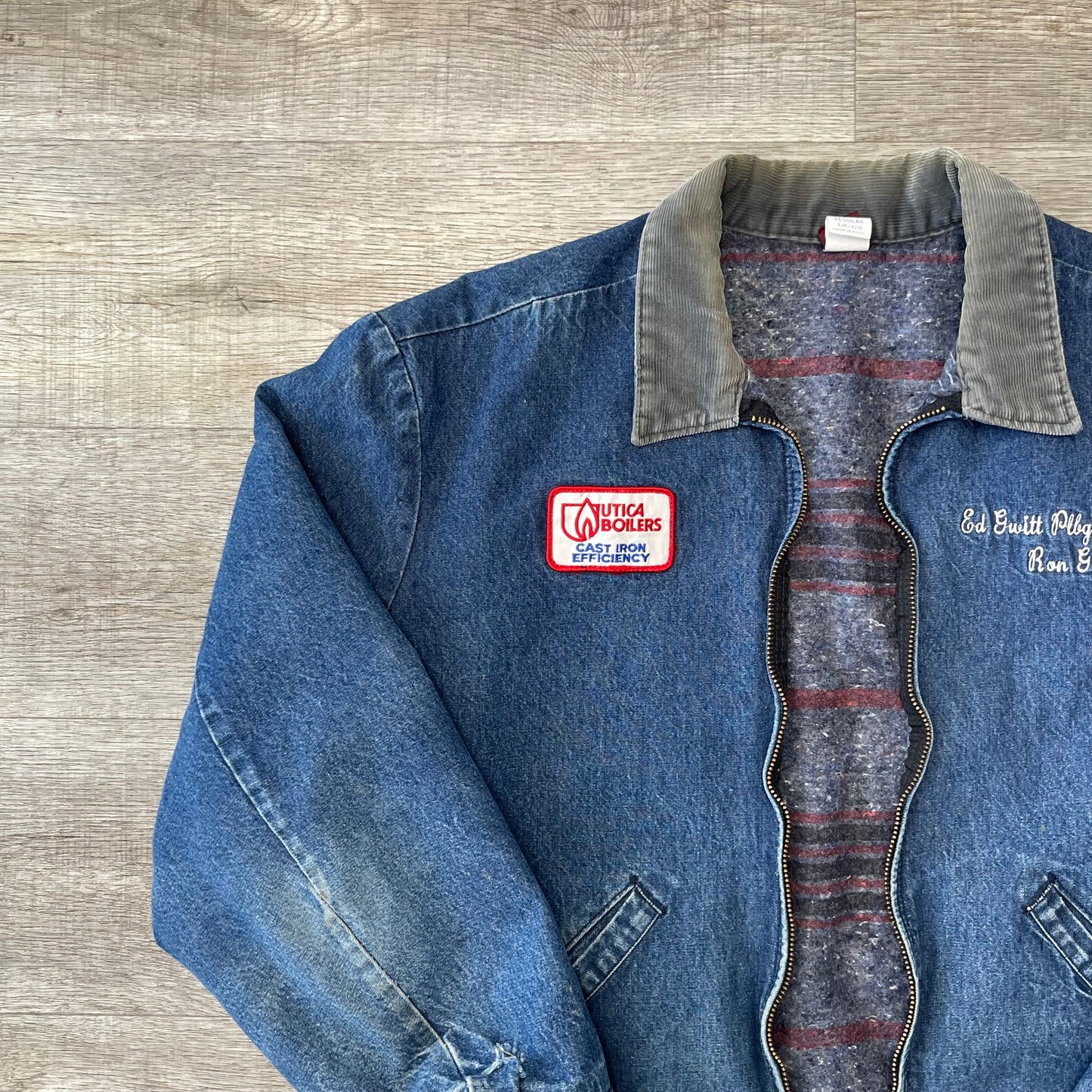 Vintage Denim Work Jacket Size Medium