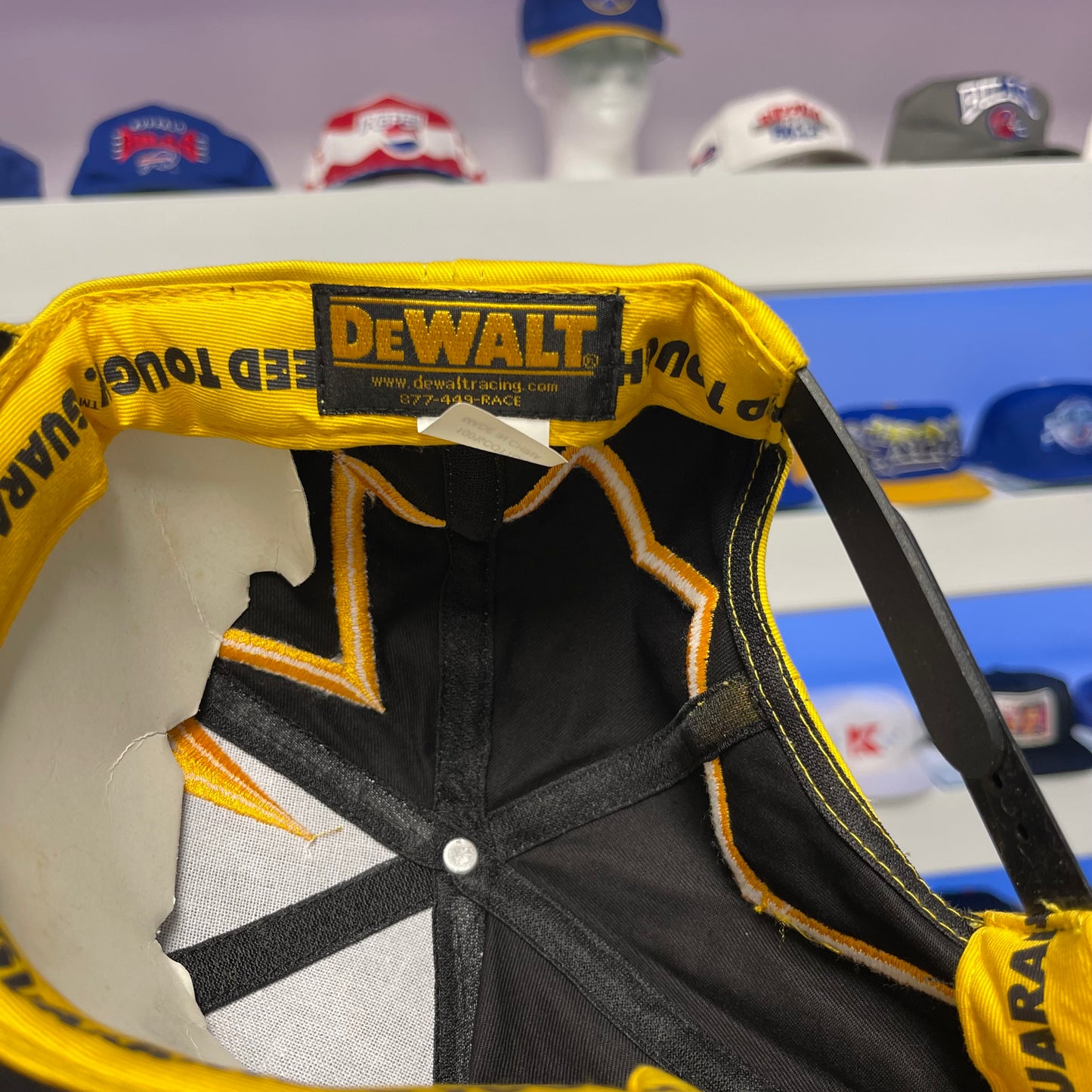 Vintage Dewalt Racing NASCAR Jagged Snap Back